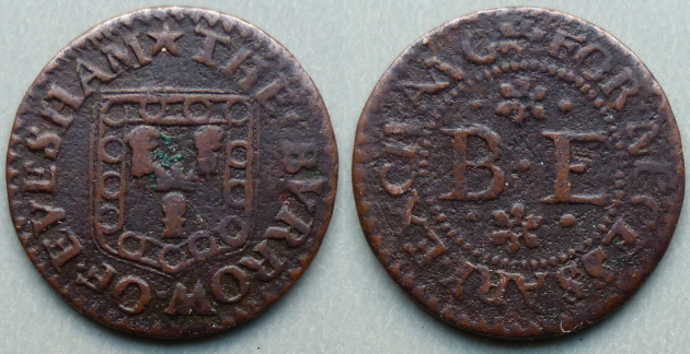 Evesham, borough issue halfpenny Evesham, borough issue halfpenny